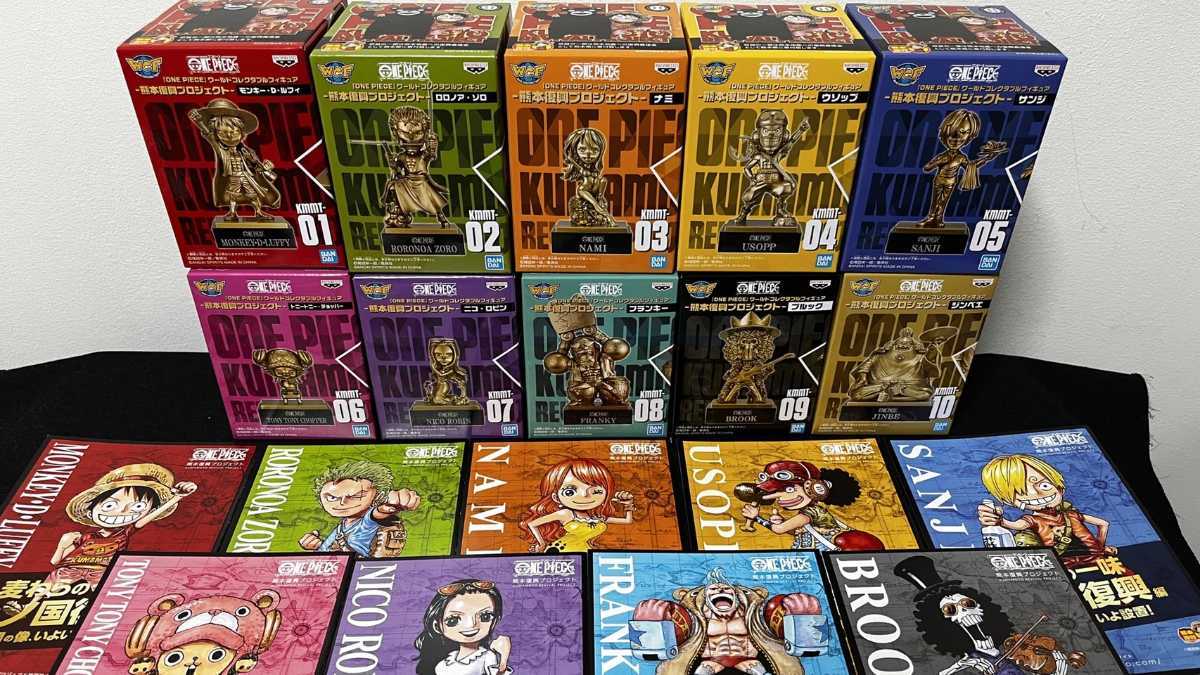最旬ダウン ジンベエ込み ワンピースフィギュア ワーコレ熊本復興 フル