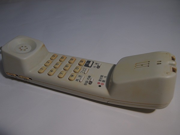 NTT製　GX-24CCLSTEL- (1)(W)　スター配線用カールコードレス電話機　中古品　基本動作確認済み　バッテリーなし　[S739]_画像8