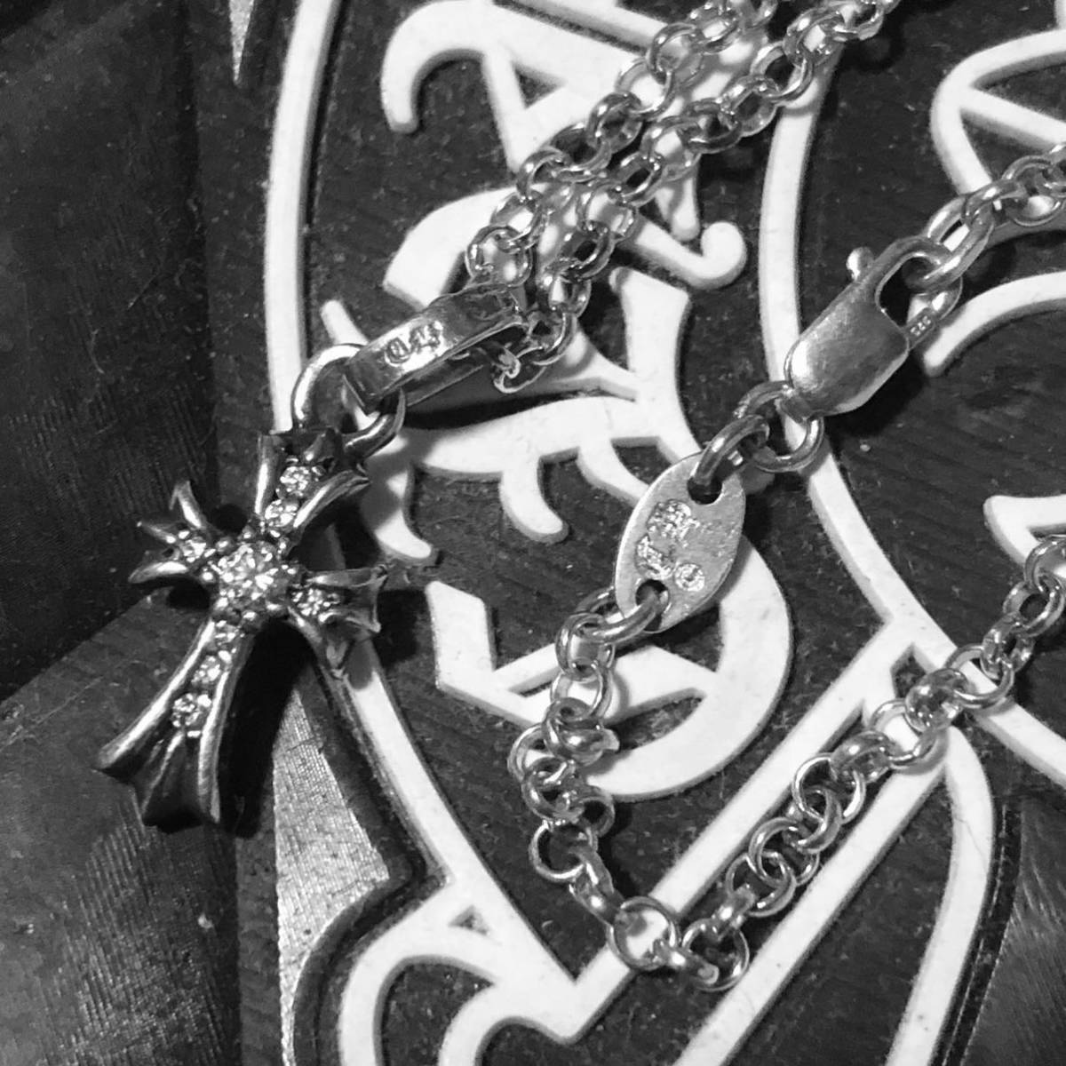 クロムハーツ CHROME HEARTS シルバー925 ベビーファットクロス純正