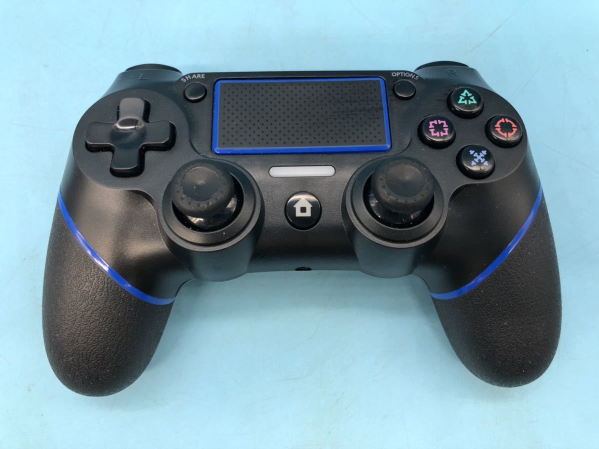 [A4677N175]PS4 wireless controller black × blue charge code instructions attaching interchangeable goods electrification has confirmed 