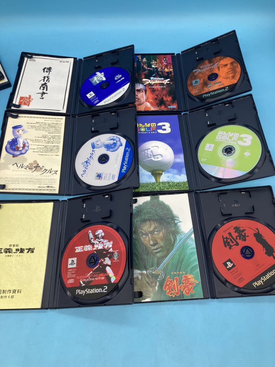 【A4800N175】PS2ソフト 19点まとめ 侍 剣豪 鬼武者 ヘルミーナとクルス パワプロ リリーのアトリエ シャドウハーツ バウンサー みんゴル_画像4