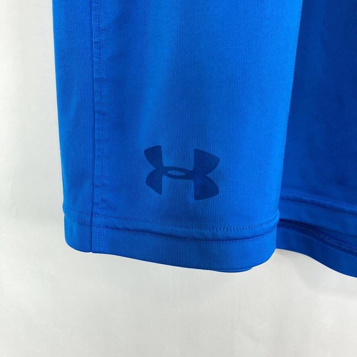 大きいサイズ UNDER ARMOUR アンダーアーマー メンズ ハーフパンツ ズボン ブルー 青色 3XLサイズ 機能素材 スポーツ トレーニング ウェア