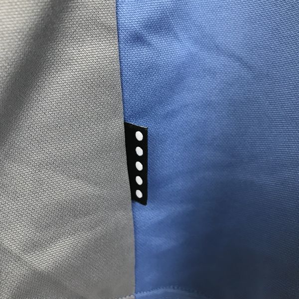 吸水速乾 NIKE ACG ナイキ メンズ 半袖Tシャツ ハーフジップ ブルー 青色 グレー ロゴ アウトドア スポーツ ウェア Mサイズ 機能素材