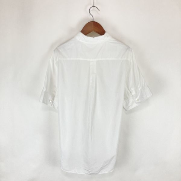 Acne Studios アクネストゥディオズ レディース 半袖 カッターシャツ カジュアル トップス 無地 ホワイト 白色 Mサイズ オフィス シンプル