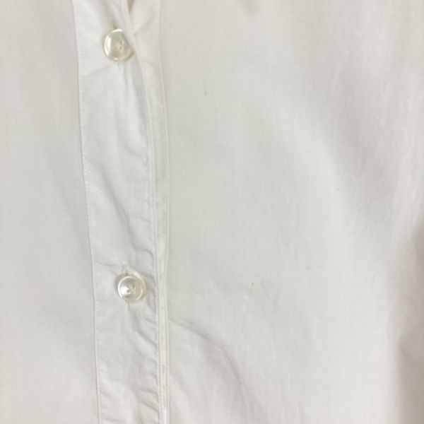 Acne Studios アクネストゥディオズ レディース 半袖 カッターシャツ カジュアル トップス 無地 ホワイト 白色 Mサイズ オフィス シンプル_画像7