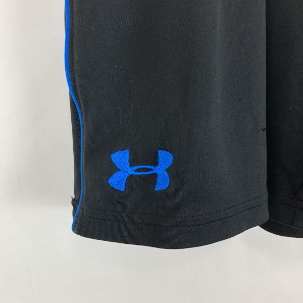 UNDER ARMOUR アンダーアーマー キッズ 子供 ジュニア ハーフパンツ ズボン ブラック 黒色 YMD 140相当 機能素材 スポーツ トレーニング