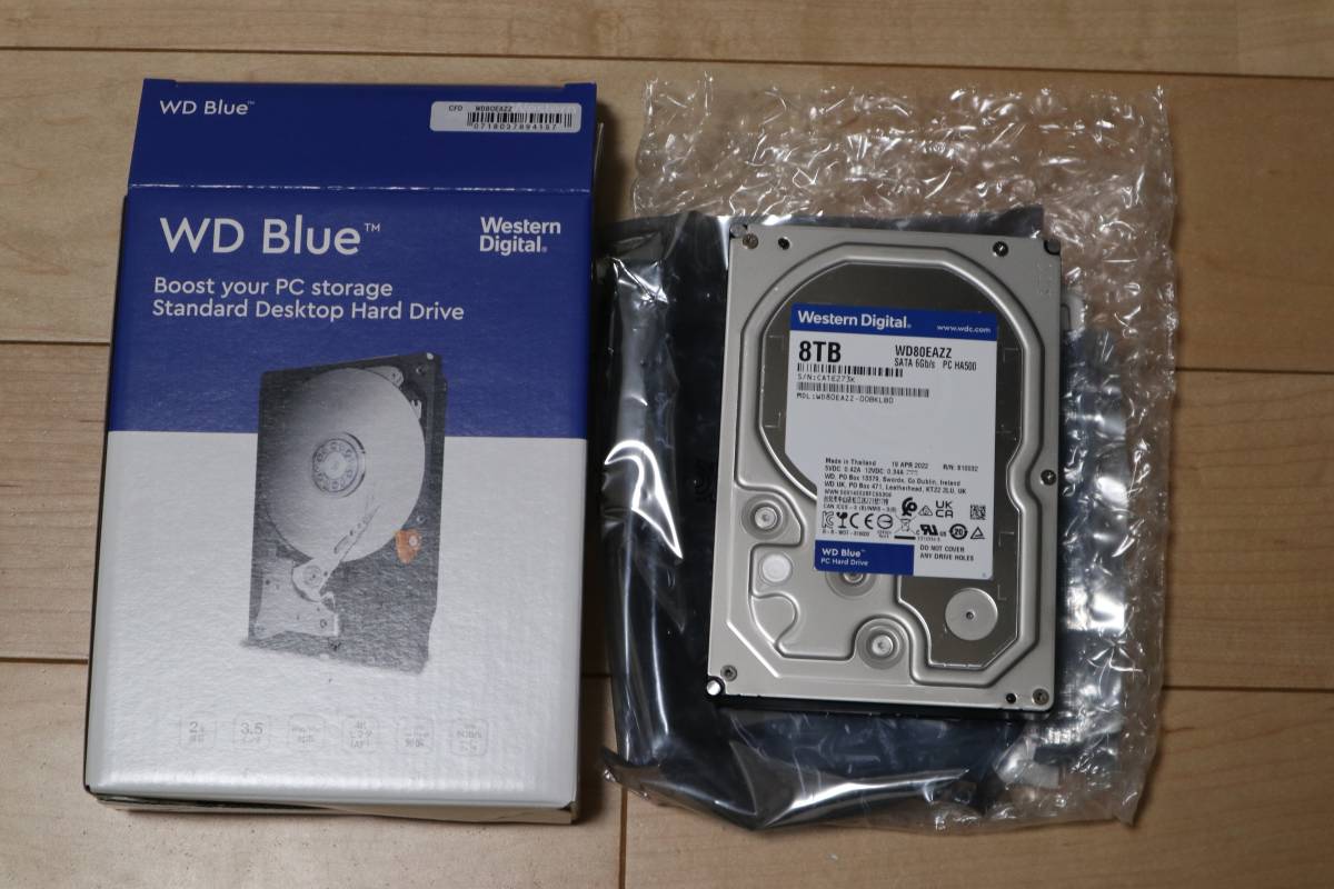 世界的に有名な Western Digital WD Blue WD80EAZZ 8TB
