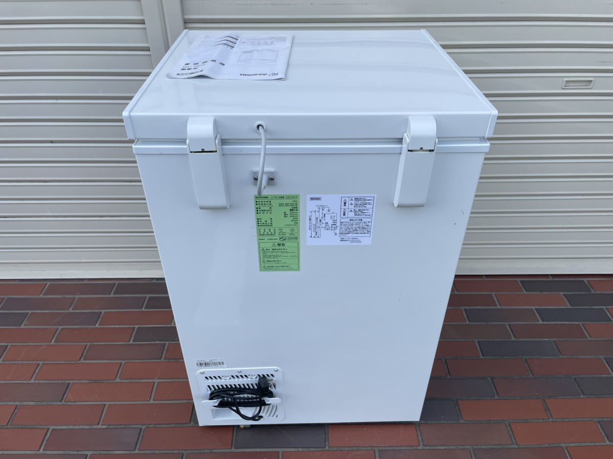 ☆美品☆アイリスオーヤマ 100L 上開き式 冷凍庫 ICSD-10A 2020年製