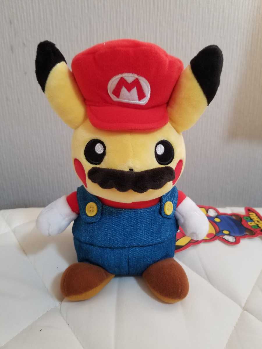 ヤフオク! - ポケモンセンター 限定 マリオピカチュウ ぬいぐるみ