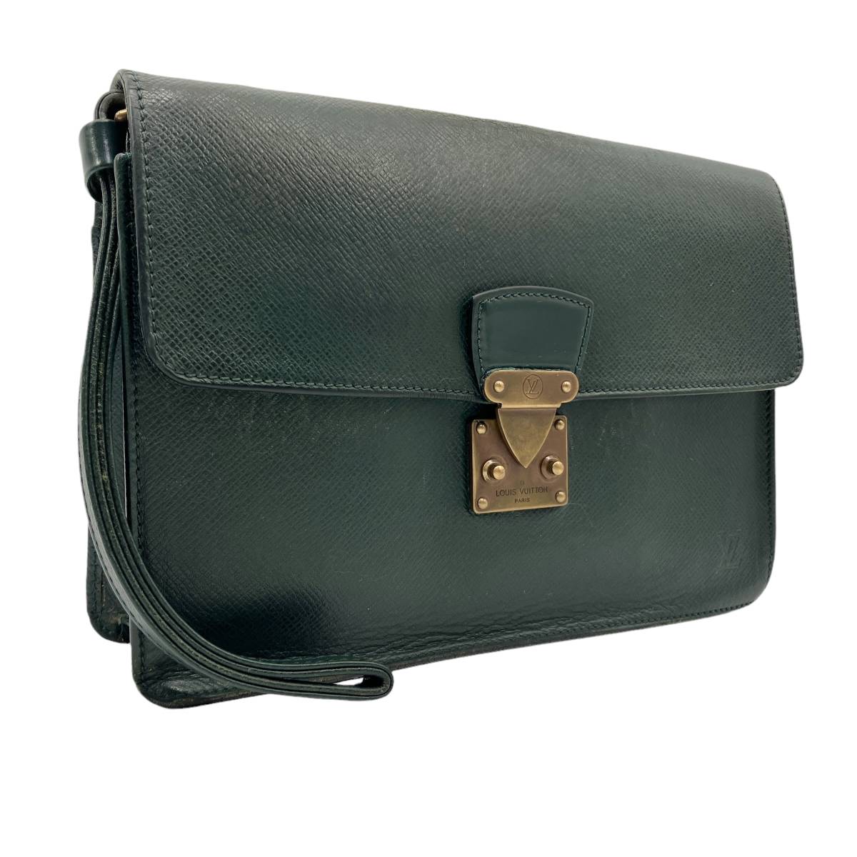 LOUIS VUITTON ルイヴィトン M30194 タイガ クラド クラッチバッグ セカンドバッグ 手持ち メンズ エピセア グリーン系 ブランド SP0955