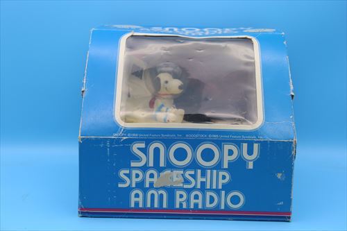 レア☆70s Mattel スヌーピー スペースシップ ラジオ/アストロ/箱付き