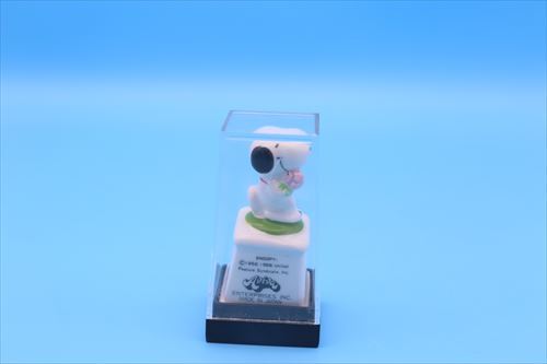 70s Aviva Snoopy Mini Ceramic trophy/SMILE A LITTLE SMILE FOR ME/セラミックトロフィー/ヴィンテージ/170575589_画像3