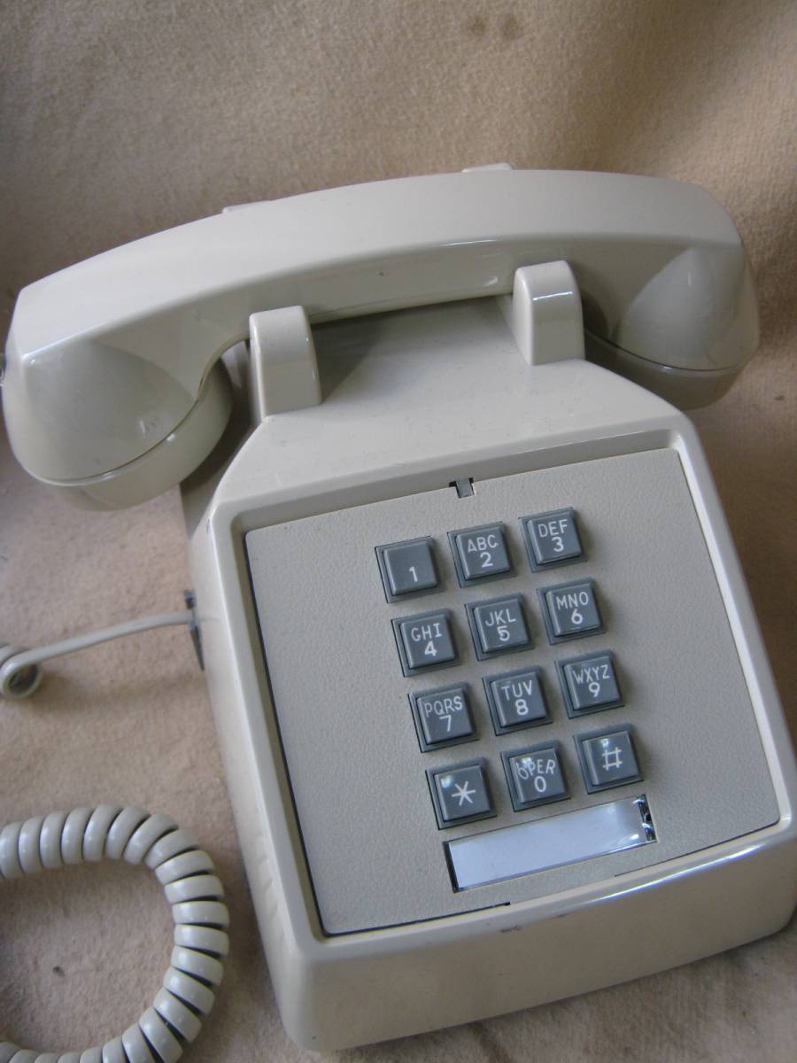  America desk telephone push ho n beige unused goods 