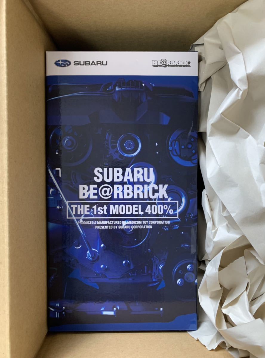 新品 SUBARU BE@RBRICK THE 1st MODEL 400% スバル ベアブリック ファースト モデル メディコムトイ MEDICOM TOY BLUE ブルー 青