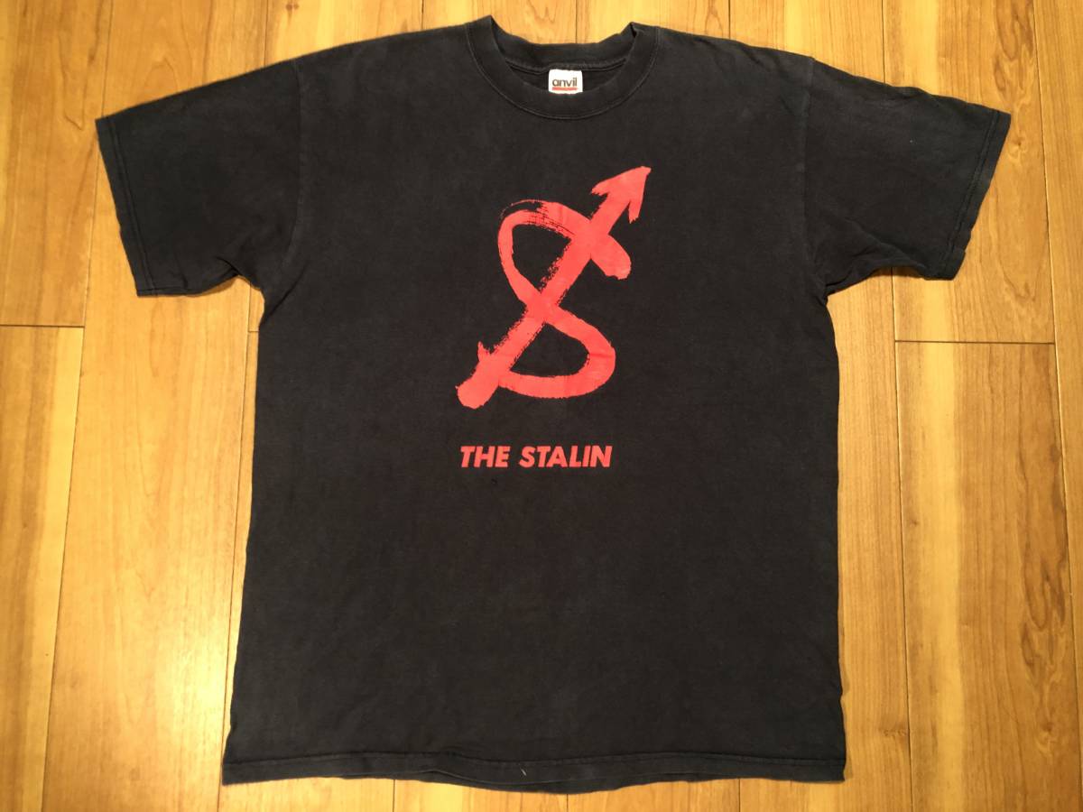 *100 jpy start!USED[THE STALIN]yalies T-shirt * size :L Star Lynn / Endo Michiro / hard core / punk /ANVIL made / condition consideration @ postage 520 jpy 