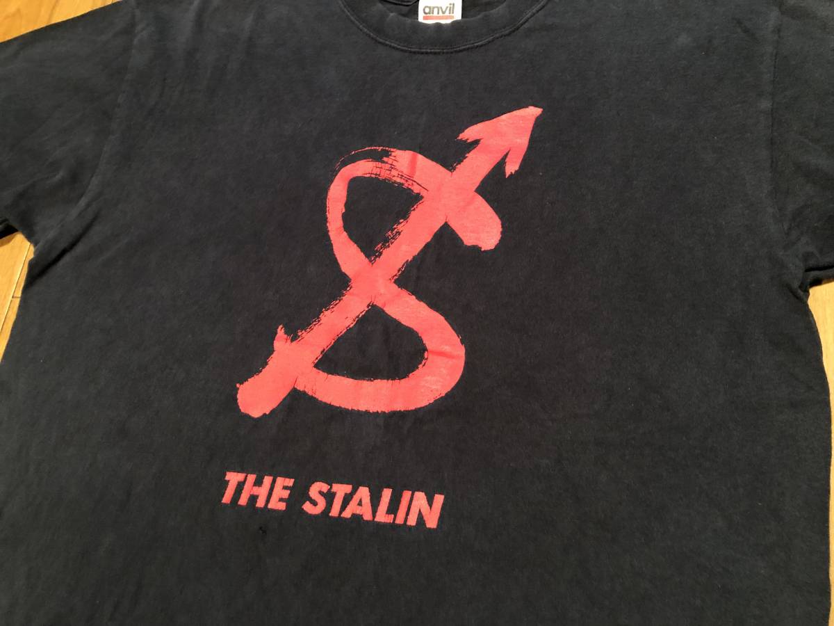 *100 jpy start!USED[THE STALIN]yalies T-shirt * size :L Star Lynn / Endo Michiro / hard core / punk /ANVIL made / condition consideration @ postage 520 jpy 