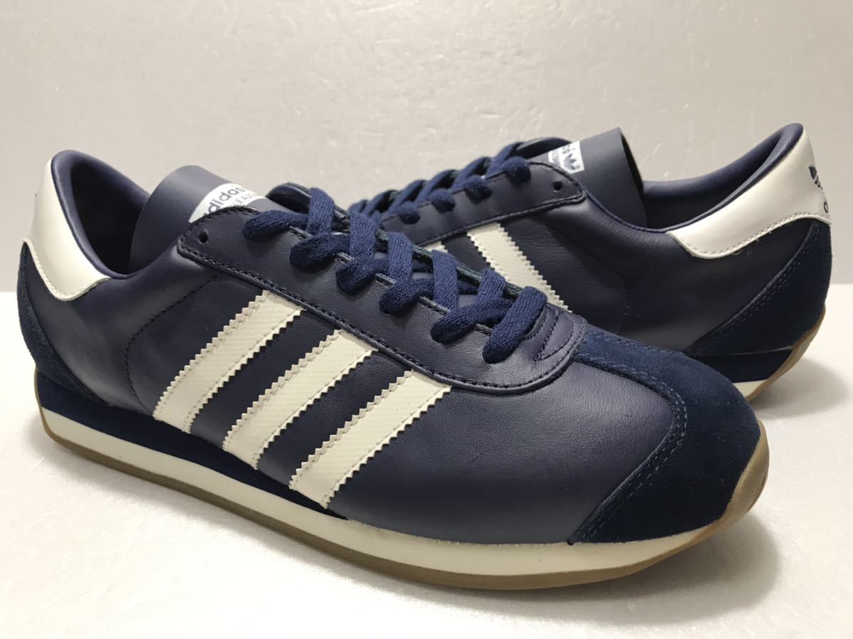 vintage 90s adidas カントリー 26.5cm ネイビー-