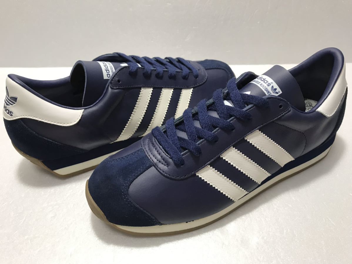 新作入荷!! 90S 1998製 アディダス CTRY カントリー 紺 ネイビー x 白