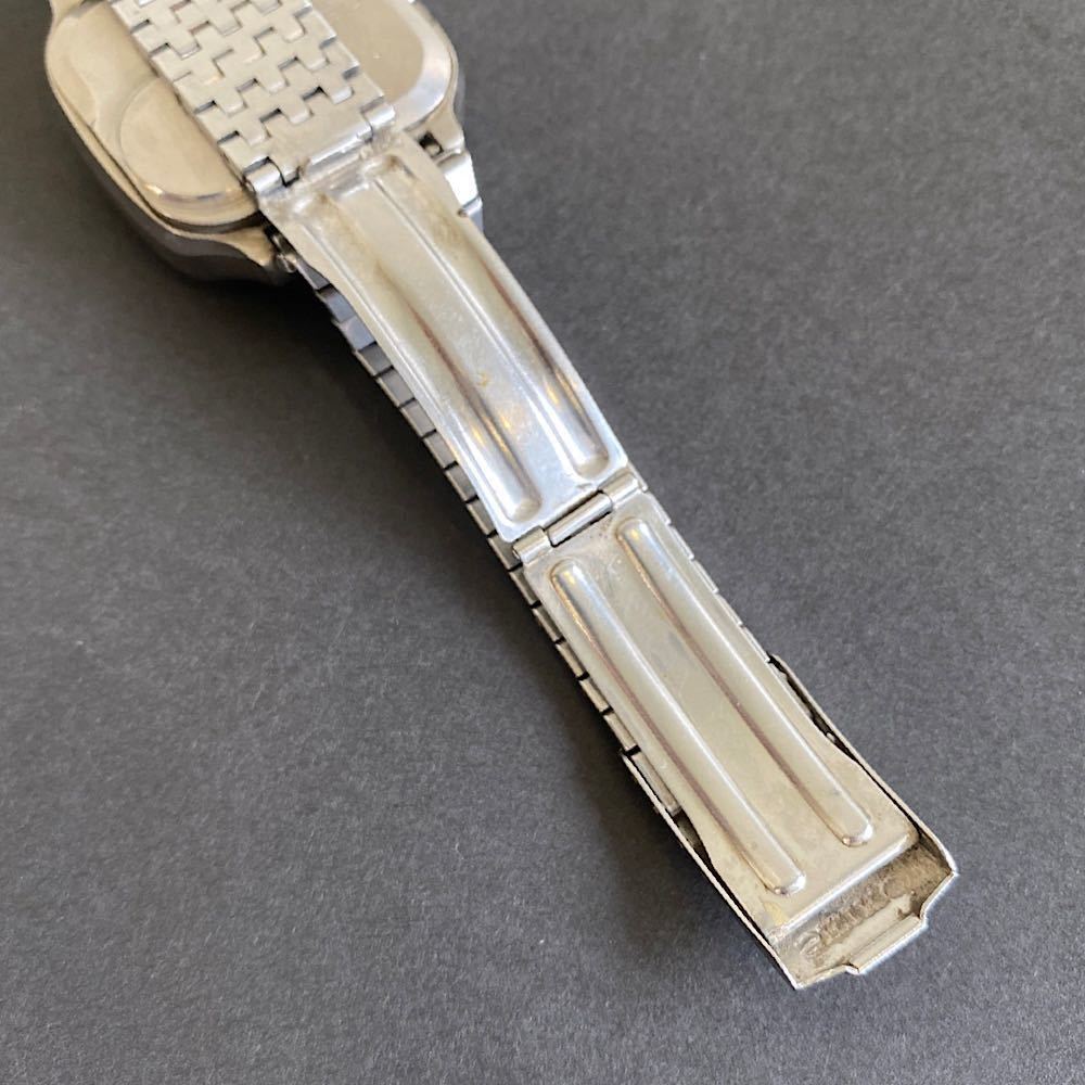 ■SEIKO QUARTZ セイコー クオーツ 初期型 デジタル チタン TITANIUM 0614-5000 ブルー盤 純正ベルト 腕時計 希少品 