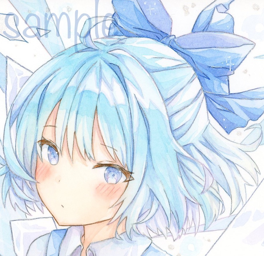 Yahoo!オークション - 【手描きイラスト】東方Project チルノ Yahoo!オークション - 【手描きイラスト】東方Project チルノ