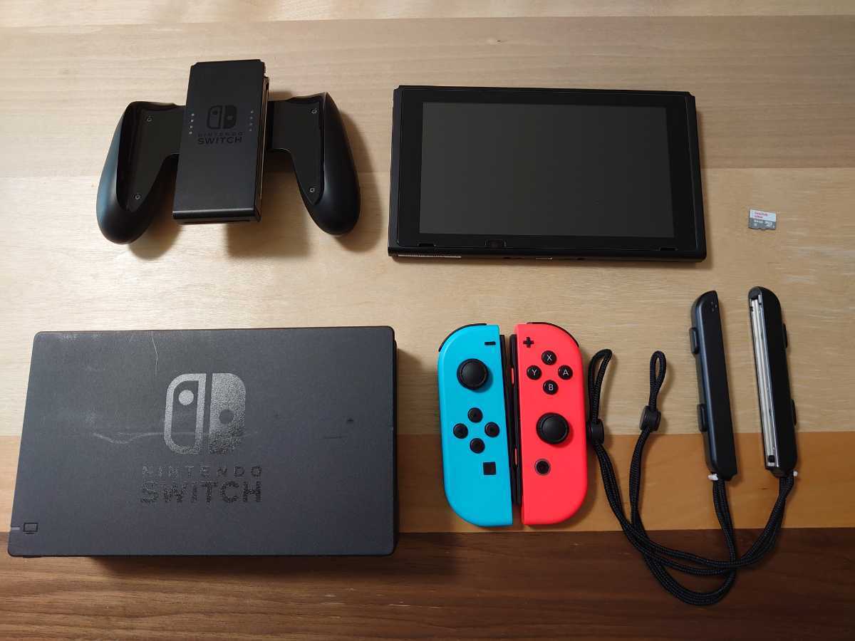 訳あり】Nintendo Switch (ニンテンドースイッチ) Joy-Conネオンブルー