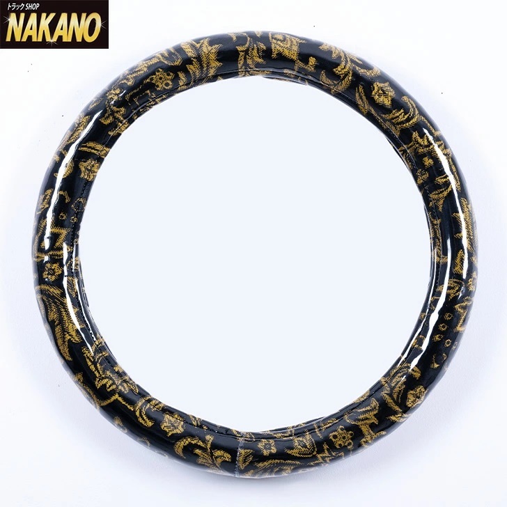  for truck steering wheel cover very thick gold . mountain bell rhinoceros yu black black vinyl attaching 