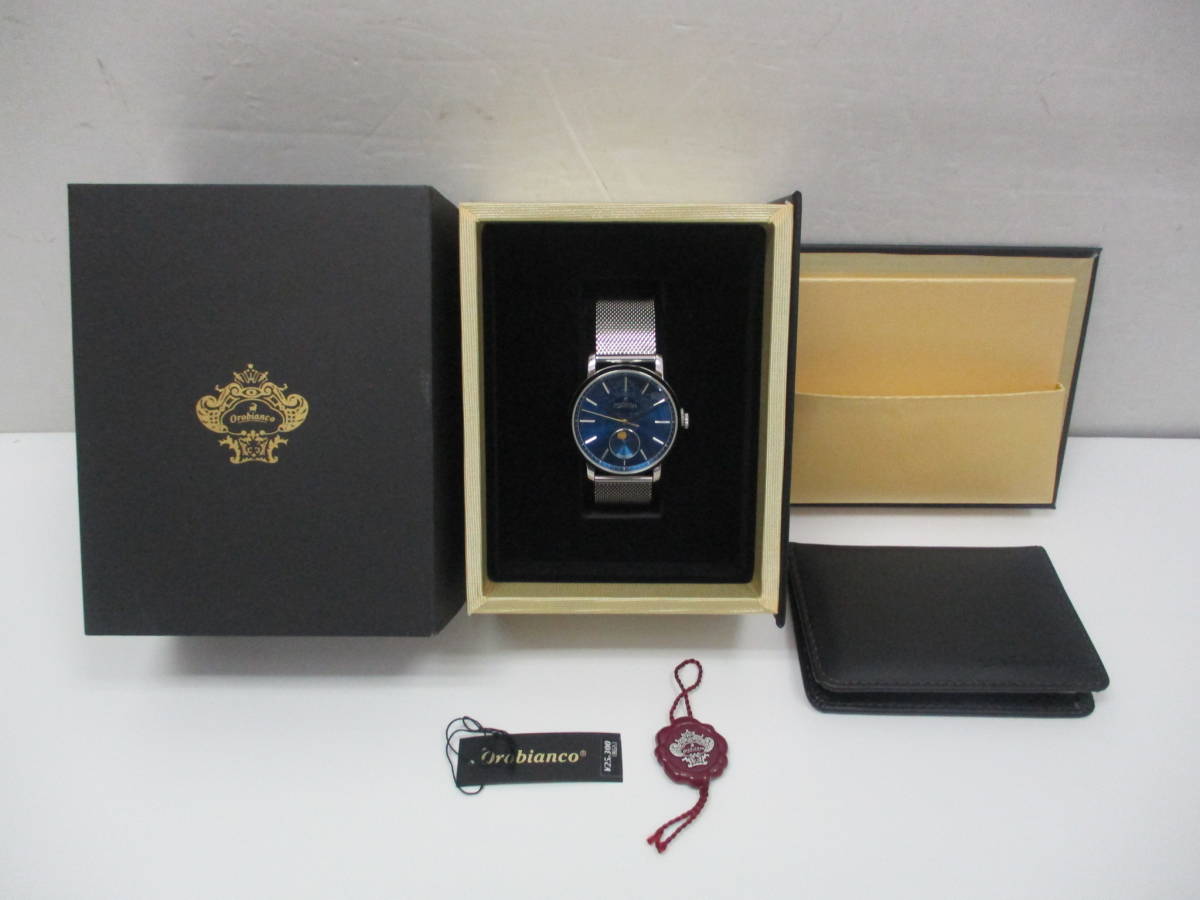 orobianco　オロビアンコ ビアネロ OR 007-501 クオーツ 腕時計 美品 ムーンフェイズ
