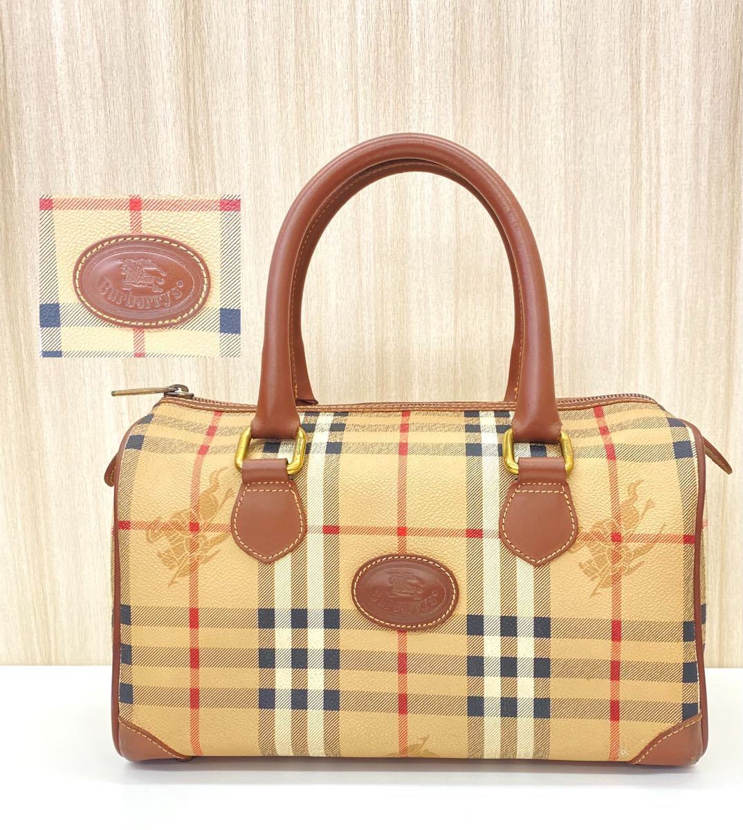 BURBERRY バーバリー シャドーホース クラシックチェック ミニボストン