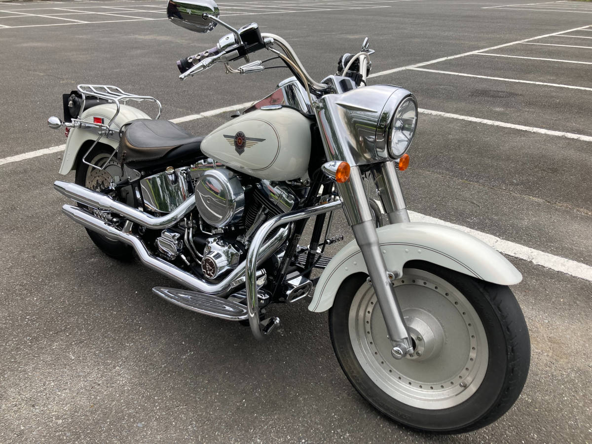 HARLEY DAVIDSON FLSTF 1450 FATBOY ファットボーイ 2000年モデル 白 キャブ車