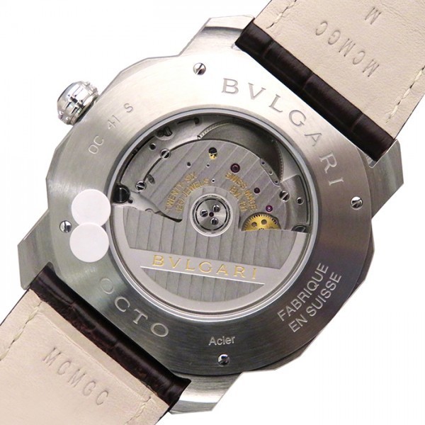  BVLGARY BVLGARI Okt Rome OC41C1SLD Brown циферблат новый товар наручные часы мужской 