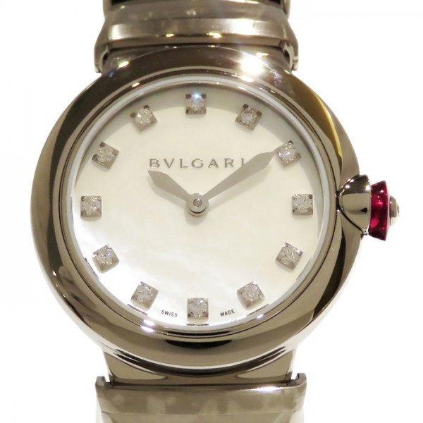 人気ブランドの ルチェア BVLGARI ブルガリ LU28WSS/12 レディース 腕時計 新品 ホワイト文字盤 その他