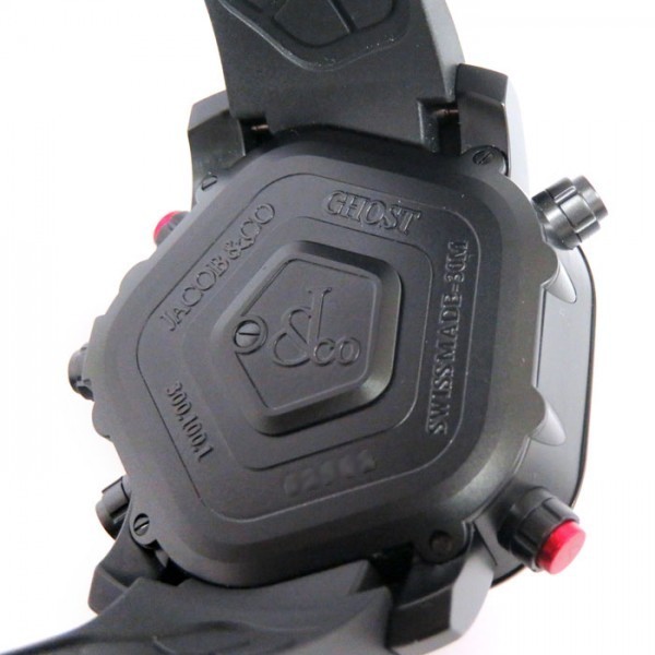 ジェイコブ JACOB&CO ゴースト ベゼルルビー JC-GST-RB ブラック文字盤 新品 腕時計 メンズ_画像5