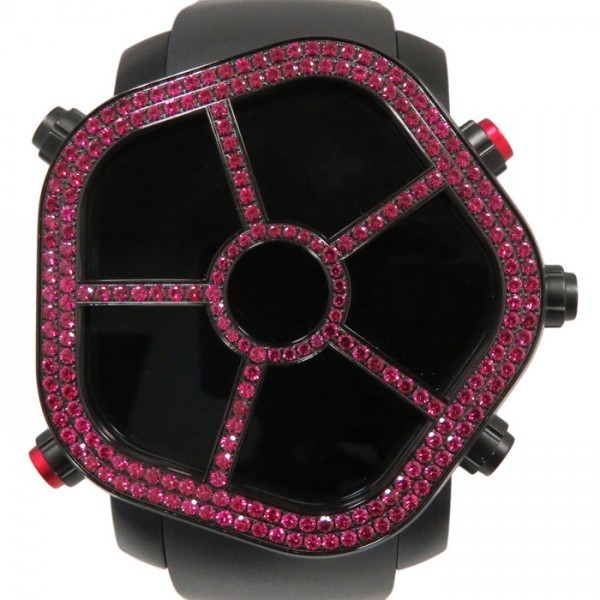 ジェイコブ JACOB&CO ゴースト ベゼルルビー JC-GST-RB ブラック文字盤 新品 腕時計 メンズ