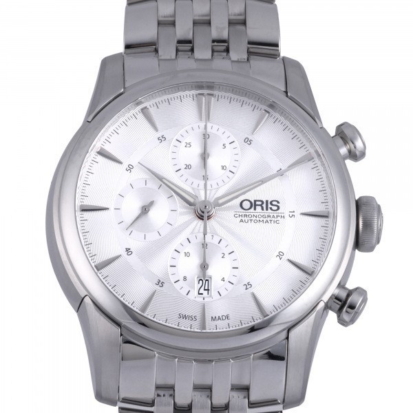 オリス ORIS アートリエ クロノグラフ 77476864051M シルバー文字盤 新品 腕時計 メンズ