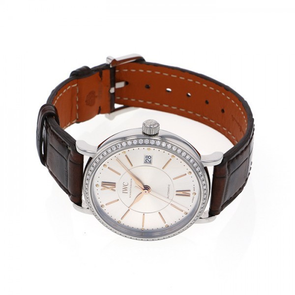 IWC Portofino mid размер IW458103 серебряный циферблат новый товар наручные часы мужской 