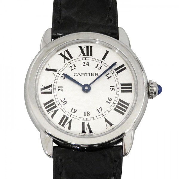 カルティエ Cartier ロンドソロ SM W6700155 シルバー文字盤 未使用 腕時計 レディース