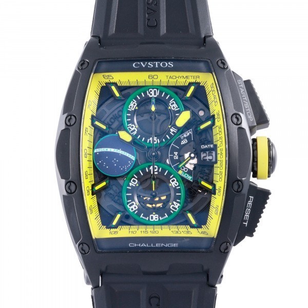 クストス CVSTOS CVT-CHR2-BRAZIL-BST イエロー文字盤 新品 腕時計 メンズ