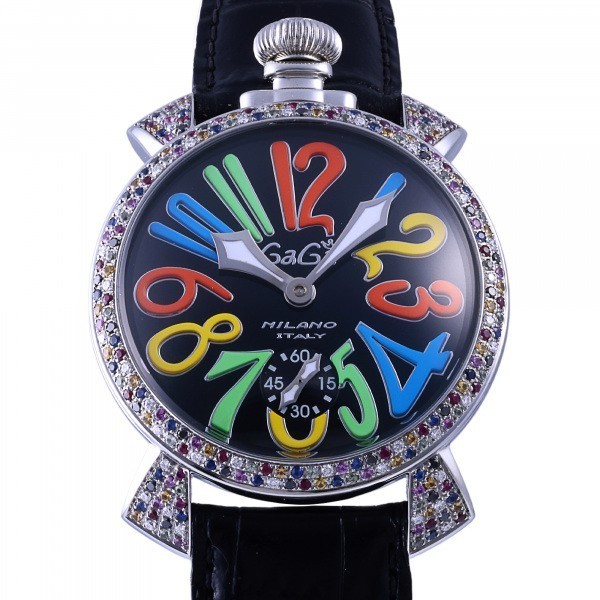 ガガミラノ GaGa MILANO マヌアーレ 5010.2D ブラック文字盤 新品 腕時計 メンズ