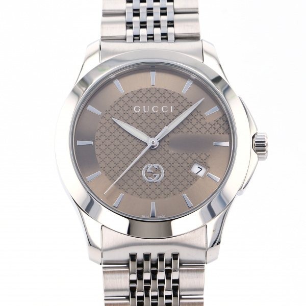 グッチ GUCCI Gタイムレス YA1264107 ブラウン文字盤 新品 腕時計