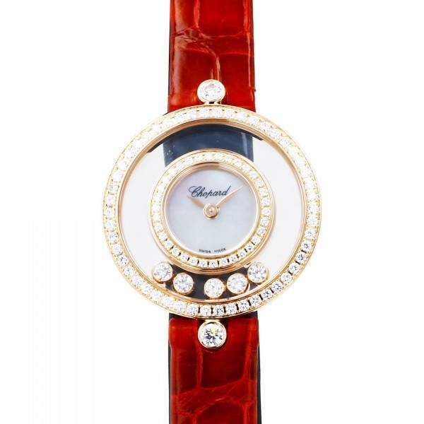 ショパール Chopard ハッピーダイヤモンド 203957-5208 ホワイト文字盤 新品 腕時計 レディース