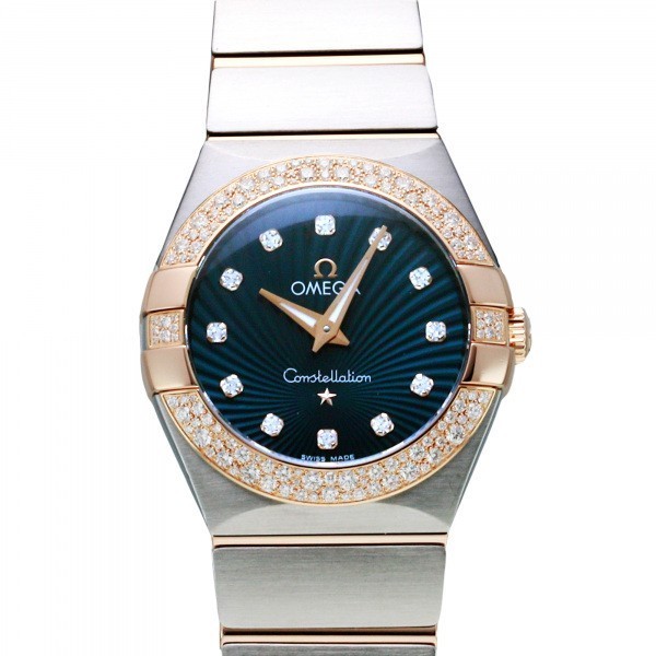 オメガ OMEGA コンステレーション 123.25.27.60.53.001 ブルー文字盤 中古 腕時計 レディース