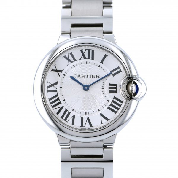 カルティエ Cartier バロンブルー MM W69011Z4 シルバー文字盤 未使用 腕時計 メンズ