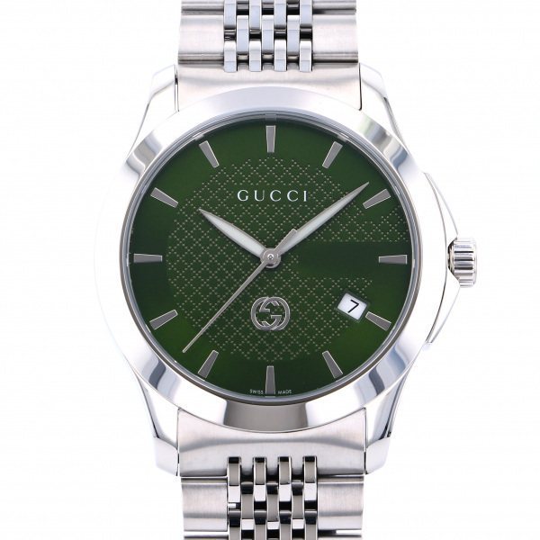 グッチ GUCCI Gタイムレス YA1264108 グリーン文字盤 新品 腕時計 メンズ