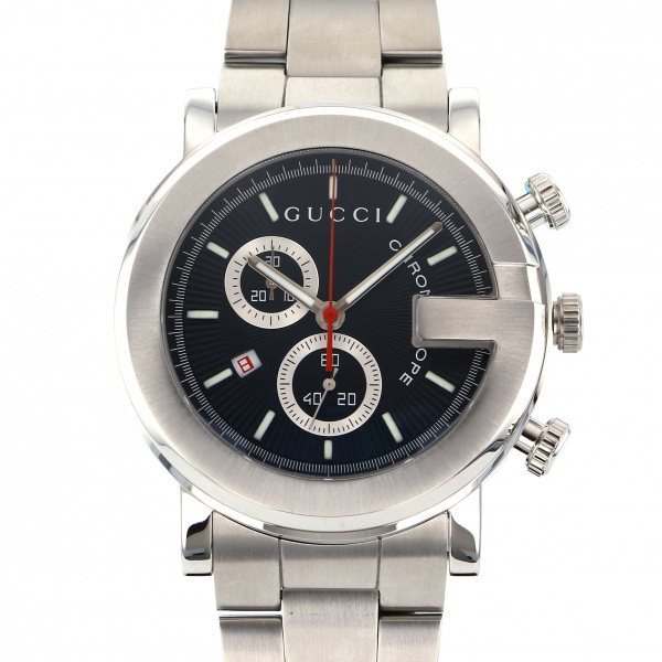 グッチ GUCCI Gクロノ YA101309 ブラック文字盤 新品 腕時計 メンズ