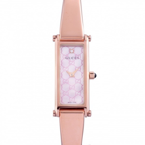 グッチ GUCCI YA015559 ピンク文字盤 新品 腕時計 レディース_画像1