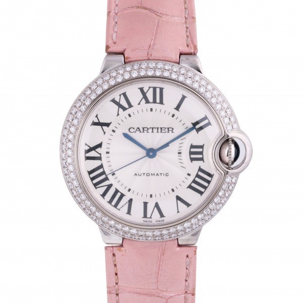 カルティエ Cartier バロンブルー WE900651 シルバー文字盤 中古 腕時計 レディース_画像1