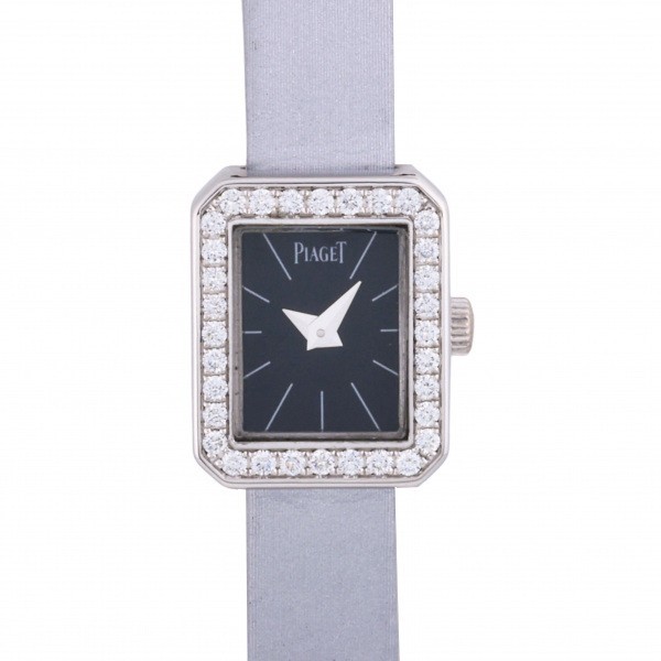ピアジェ PIAGET ミニプロトコール G0A34503 ブラック文字盤 中古 腕時計 レディース