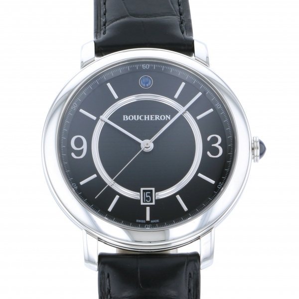 ブシュロン BOUCHERON エピュール ブラック WA021204 ブラック文字盤 新品 腕時計 メンズ