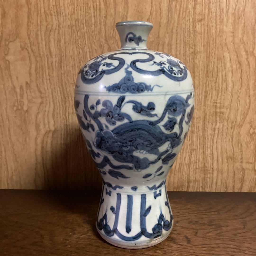 中国 五彩 瓢形瓶 龍鶴図 大明嘉靖年製銘 - 通販 - olgapuri.org