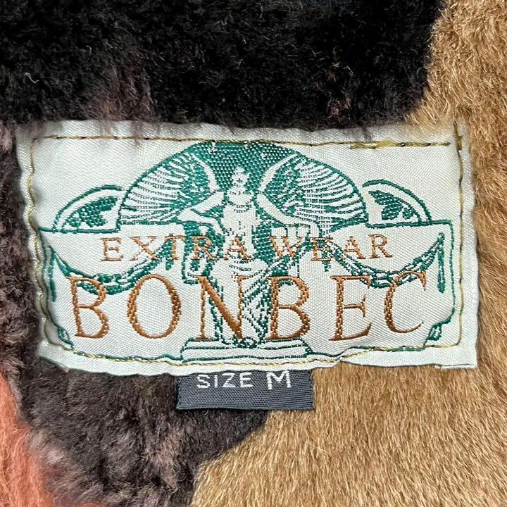 サイズM BONBEC マルチカラー パッチワーク リアルムートン サイズM BONBEC マルチカラー パッチワーク リアルムートン
